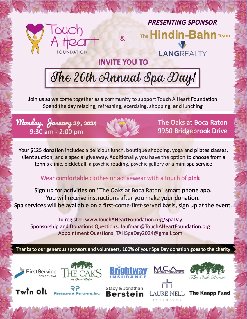 Spa Day Touch A Heart Foundation   2024 Spa Day Invitation Jpeg 